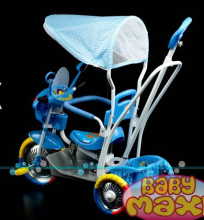 „Baby Maxi 2013“ interaktyvus vaikų triratukas „Moto 761“ - motoroleris su stogu
