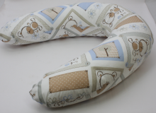 „La Bebe ™“ turtinga medvilnės slaugos motinystės pagalvė, 479528 meškučiai, lengvi medvilniniai pasagos maitinimui / miegui / pasaga nėščioms moterims 30 * 175cm