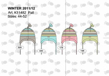 LENNE '14 - Ziemas cepure PALL art. 11382 (44 - 50 cm) krāsa 400