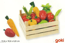 GOKI Art.51658 Деревянные овощи и фрукты 10шт.