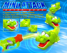 „Silverlit“ menas. 86691 „Mind Attack“ - interaktyvus žaislas „Gator Game“