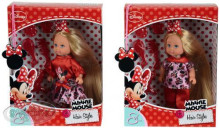 Simba 105746513 Minnie Mouse pelė „Evi & Steffi Love 2“ su ilgais plaukais.