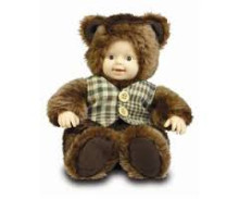 Anne Geddes Кукла авторская младенец Мишка Teddy в жилетке ,23 см, AN 542941