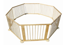 Baby Maxi Art.BM-446 medinė arena - tvora su vartais, 8 elementai