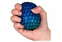 Squishy mesh ball Art.100541 Мягкий шарик наполненный силиконовым, резиновым покрытием
