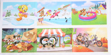 Midex Looney Tunes MDLTK01B kūdikių vystymosi blokai (6 paveikslėliai)