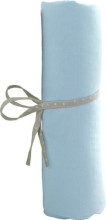 BabyCalin BBC412302 Mėlyna medvilninė paklodė su guma 40x80 cm