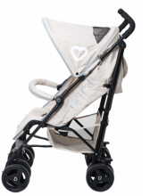 „Britton Shopper“ straipsnis. B2430 Pelenų ruda vaikiško skėčio vežimėlis (vežimėlis)