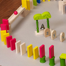 Edu Fun Toys 93081 Domino Rolling Развивающая деревянная игрушка Домино кубики
