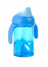 Difrax Art.704 Blue NEW Non-spill cup with soft 250 ml