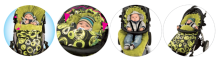 „Baby Matex Cocoon Art.250 Orange“ vežimėlio miegmaišis su termoreguliacija