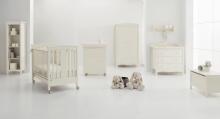 Erbesi Sonia Ivory Art.66798 changing dresser with a baby bath