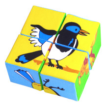 Мякиши Набор кубиков Собери картинку - Птицы