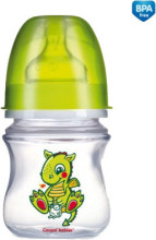 Canpol Babies 35/100 Plastmasas pudelīte 120 ml 0-6 m.+ BPA Free, ar silikona knupīti 