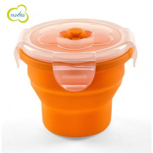 Nuvita Art. 4466 Orange Волшебная силиконовая миска для хранения продуктов 230 мл