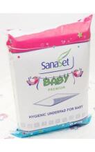 „Sanaset Baby Premium“ vienkartinės sauskelnės su ypač minkšta danga, 6vnt 40x60 cm
