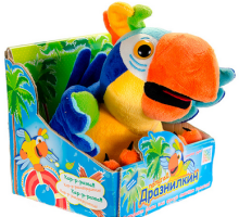 Fancy Toys Art.8648 The Talking Parrot Интерактивная мягкая игрушка Попугай (EN)