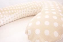 „La Bebe ™ Mimi“ slaugos baltinių pagalvė, 722699 taškų pasagos pagalvėlė 19 * 46cm, su 100% natūraliu linu