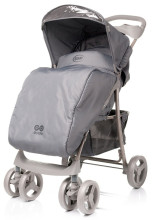 4 kūdikis '18 Guido plk. Pilka vaikščiojimo / sportinių skėčių tipo vežimėlis