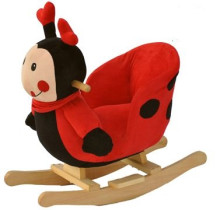 „Babygo'15 Lady Bug Rocker Plush Animal Baby Wooden Swing“ - su muzika