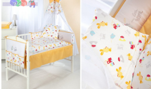 Klups Baby K029 - Bērnu gultas veļas komplekts no 6 daļām