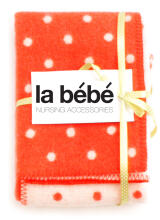 „La Bebe ™“ merino vilna 777008 „Apple Dots“ natūrali vaikų antklodė (antklodė) / antklodė iš Naujosios Zelandijos vilnos (Naujoji Zelandija), 100x140cm