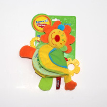 Fancy Toys Art.LKM0\M Lion Roro Развивающая плюшевая книжка - зубогрызка с пищалкой