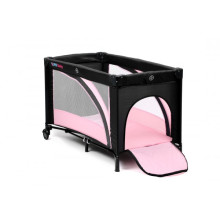 PW Baby Rainbow Vegetal Pink Art.IW261 Bērnu manēža - ceļojumu gultiņa ar riteņiem