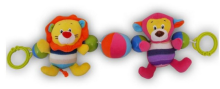 Baby Mix Art.TE-8165A Развивающая плюшевая  игрушка- погремушка для Коляски/Автокресла/Кроватки