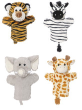 Teddykompaniet 2041 Wild Animal Hand Puppets