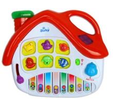 Kidi Play Art.8806-3 Muzikinis žaislinis fortepijonas su garsais ir žiburiais 37x21cm