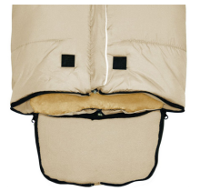 Fillikid Art.5670-09 Everest Natur duck down & lambskin footbag (sleeping bag)