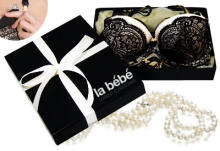 „La Bebe ™ Boutique“ apatinis trikotažas „Eco Art“. 81419 Paslaptingos slaugos liemenėlės