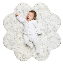 Wallaboo Baby Wrap Leaf Ecru Art.WWC.0609.1207 Одеяло для пеленания