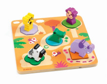Djeco Relief Puzzle - Mati Art. DJ01045 Attīstoša rotaļlieta bērniem