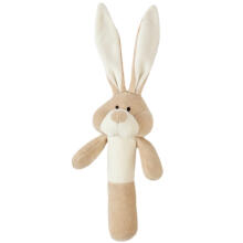 „Wooly Organic Bunny Art.00203“ aukščiausios kokybės - ekologiškos medvilnės barškutis, (100% natūralus)