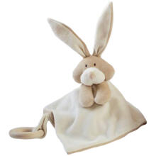 „Wooly Organic Bunny Art.00205“ aukštesnė kokybė - ekologiškos medvilnės miegmaišis su barškučiais - zuikis, (100% natūralus)