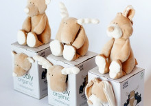 Wooly Organic Art.00101 Мягкая игрушка из эко хлопка - Медведик (100% натуральная)
