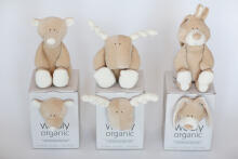 „Wooly Organic Bunny Art.00202 Premium“ - „Eco Cotton“ minkštas žaislų zuikutis, (100% natūralus)
