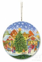 Ravensburger Art. 09488 Puzzle 60 pcs Puzzleball Christmas Ornament - Santa and Sleigh