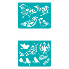 Djeco Small Stencils Birds Art. DJ09740