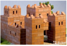 Brickmaster Castle Art.T101 Celtniecības konstruktors - īsti māla ķieģeļi bērniem