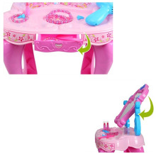 DURABLE NEW KIDS GIRLS DRESSING TABLE MIRROR PLAY SET GLAMOUR BEAUTY MAKEUP GAME TOY GIFT