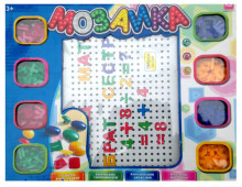 4Kids Art.293311 Детская занимательная игра Мозаика с цифры и буквы алфавит 196шт.