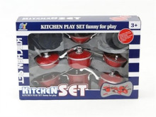 Kitchen Art.3815 Metal Pots and Pans Kitchen Cookware Playset for Kids with Cooking Utensils Set