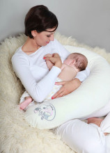 Womar Comfort Exclusive Eco Art.122045 Daudzfunkcionālais pakaviņš mazuļa barošanai / gulēšanai (spilvens) (170 cm) (Pildījums: kviešu sēnalas)
