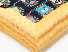 La Millou Art. 83423 Infart Blanket Indian Zoo Sunshine Высококачественное детское двустороннее одеяло от Дизайнера Ла Миллоу (65x75 см) 