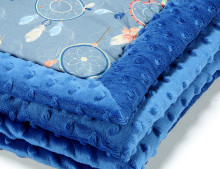 La Millou Art. 83430 Infart Blanket Dream Catcher Electric Blue Высококачественное детское двустороннее одеяло от Дизайнера Ла Миллоу (65x75 см) 
