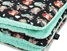 La Millou Art. 83473 Toddler Blanket Apacze Lapacze Opal Высококачественное детское двустороннее одеяло от Дизайнера Ла Миллоу (80x100 см)