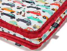 „La Millou“ menas. 83502 Toddler antklodė „La Mobile Red Premium“ dvipusė antklodė (80x100 cm)